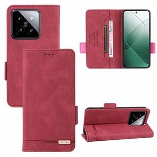 For Xiaomi 14 Magnetic Clasp Leather Phone Case(Red)