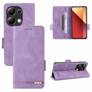 For Xiaomi Redmi Note 13 Pro 4G Magnetic Clasp Leather Phone Case(Purple)