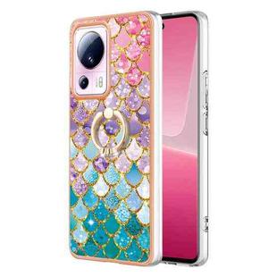 For Xiaomi 13 Lite 5G Electroplating IMD TPU Phone Case with Ring(Colorful Scales)