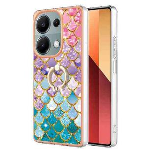For Xiaomi Redmi Note 13 Pro 4G/Poco M6 Pro 4G Electroplating IMD TPU Phone Case with Ring(Colorful Scales)