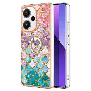 For Xiaomi Redmi Note 13 Pro+ 5G Electroplating IMD TPU Phone Case with Ring(Colorful Scales)