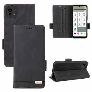 For Sharp Aquos wish5 Magnetic Clasp Leather Phone Case(Black)