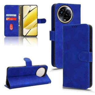 For Realme 11 5G / 11X 5G Skin Feel Magnetic Flip Leather Phone Case(Blue)