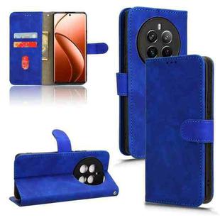 For Realme 12 Pro / 12 Pro+ Skin Feel Magnetic Flip Leather Phone Case(Blue)