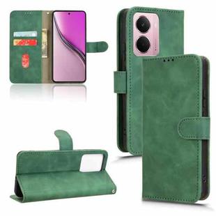 For Realme P3 5G Skin Feel Magnetic Flip Leather Phone Case(Green)
