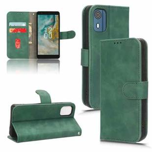 For Nokia C02 Skin Feel Magnetic Flip Leather Phone Case(Green)