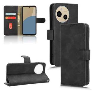 For Sharp Aquos Sense9 Skin Feel Magnetic Flip Leather Phone Case(Black)