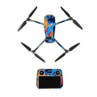 For DJI Mavic 3 Pro / RC Sunnylife Drone Body Remote Control Decorative Stickers Set(Colorful Sea Blue)