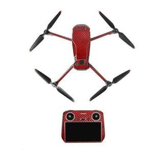 For DJI Mavic 3 Pro / RC Sunnylife Drone Body Remote Control Decorative Stickers Set(Red Grain)