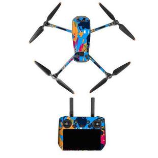 For DJI Mavic 3 Pro / RC Pro Sunnylife Drone Body Remote Control Decorative Stickers Set(Colorful Sea Blue)