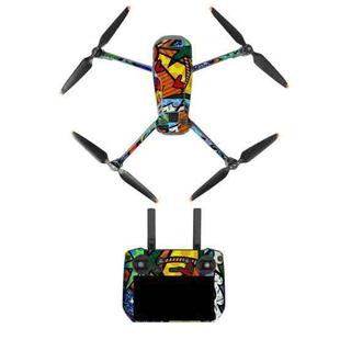 For DJI Mavic 3 Pro / RC Pro Sunnylife Drone Body Remote Control Decorative Stickers Set(Yellow Island)