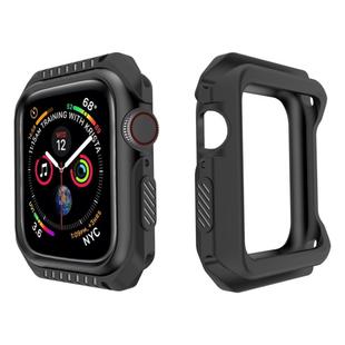 For Apple Watch Series 5 & 4 44mm Shockproof Two Color Protective Case(Black)
