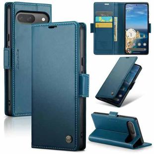 For Google Pixel 9 / 9 Pro CaseMe 023 Butterfly Buckle Litchi Texture RFID Anti-theft Leather Phone Case(Blue)