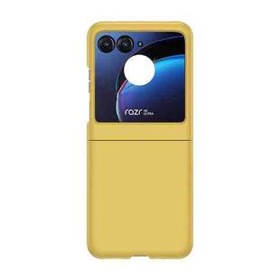 For Motorola Razr 40 Ultra / Razr 2023 Skin Feel PC Phone Case(Lemon Yellow)