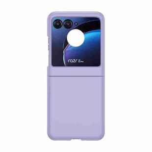 For Motorola Razr 50 Skin Feel PC Phone Case(Sakura Purple)