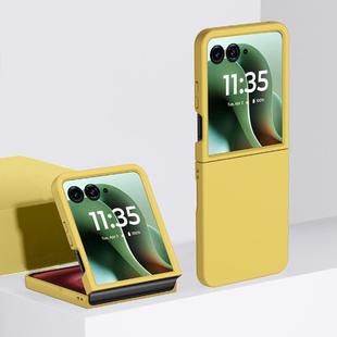 For Motorola Razr 60 Ultra Skin Feel PC Phone Case(Lemon Yellow)