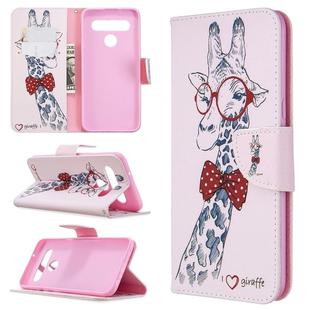 For LG K61 Colored Drawing Pattern Horizontal Flip Leather Case with Holder & Card Slots & Wallet(Deer)