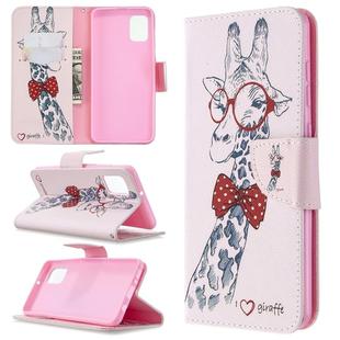 For Samsung Galaxy A31 Colored Drawing Pattern Horizontal Flip Leather Case with Holder & Card Slots & Wallet(Deer)
