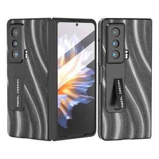 For Honor Magic Vs Galactic Pattern Integrated Protective Phone Case with Holder(Grey)