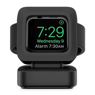 For Apple Watch 44/42/40/38mm Retro Watch Stand Holder(Black)