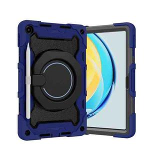 For Huawei MatePad SE 10.4 2023 Armor Contrast Color Silicone + PC Tablet Case(Navy Blue)