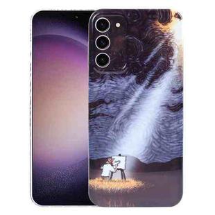 For Samsung Galaxy S23 5G Precise Hole Oil Painting Pattern PC Phone Case(Shine)