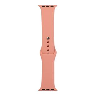 For Apple Watch Series 8&7 41mm / SE 2&6&SE&5&4 40mm / 3&2&1 38mm Silicone Watch Band, Short Section (female)(Begonia)