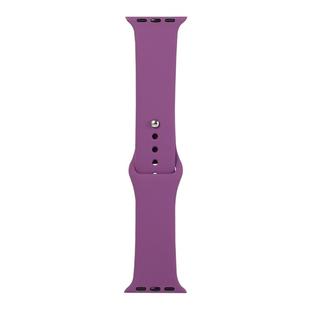 For Apple Watch Series 8&7 41mm / SE 2&6&SE&5&4 40mm / 3&2&1 38mm Silicone Watch Band, Short Section (female)(Purple)