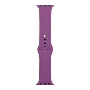 For Apple Watch Ultra 49mm / Series 8&7 45mm / SE 2&6&SE&5&4 44mm / 3&2&1 42mm Silicone Watch Band, Short Section (female)(Purple)