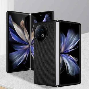 For vivo X Fold2 ViLi TC Series Kevlar Carbon Fiber Texture Phone Case(Black)