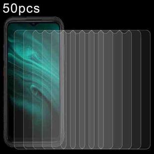 For AGM H6 50pcs 0.26mm 9H 2.5D Tempered Glass Film