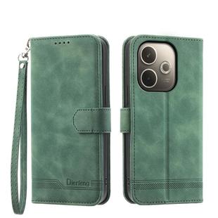 For OPPO A5 PRO 5G Global Dierfeng Dream Line TPU Hybrid PU Leather Phone Case(Green)