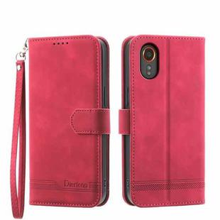 For Samsung Galaxy Xcover 7 Dierfeng Dream Line TPU + PU Leather Phone Case(Red)