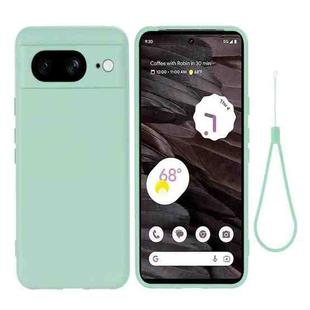 For Google Pixel 8 Pure Color Liquid Silicone Shockproof Phone Case(Green)