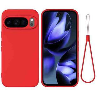 For Google Pixel 10 Pro Pure Color Liquid Silicone Shockproof Phone Case(Red)