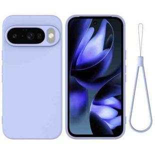 For Google Pixel 10 Pure Color Liquid Silicone Shockproof Phone Case(Purple)