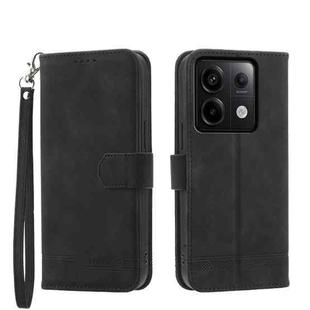 For Xiaomi Redmi Note 13 Pro 5G Dierfeng Dream Line TPU + PU Leather Phone Case(Black)