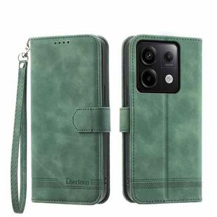 For Xiaomi Redmi Note 13 Pro 5G Dierfeng Dream Line TPU + PU Leather Phone Case(Green)