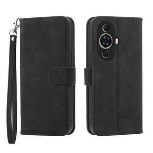 For Huawei nova 11 Dierfeng Dream Line TPU + PU Leather Phone Case(Black)