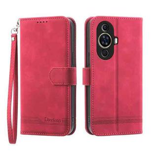 For Huawei nova 11 Dierfeng Dream Line TPU + PU Leather Phone Case(Red)