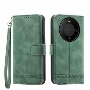 For Huawei Mate 60 Dierfeng Dream Line TPU + PU Leather Phone Case(Green)