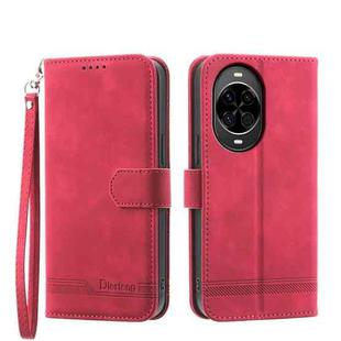 For Huawei nova 14 Dierfeng Dream Line TPU Hybrid PU Leather Phone Case(Red)