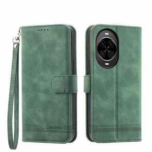 For Huawei nova 14 Dierfeng Dream Line TPU Hybrid PU Leather Phone Case(Green)