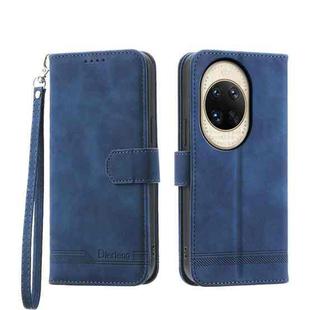 For Huawei nova 14 Ultra Dierfeng Dream Line TPU Hybrid PU Leather Phone Case(Blue)