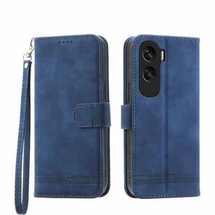 For Honor X50i Dierfeng Dream Line TPU + PU Leather Phone Case(Blue)