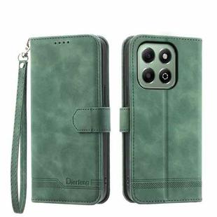 For Honor X6b Dierfeng Dream Line TPU + PU Leather Phone Case(Green)