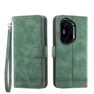 For Honor 300 Pro / 300 Ultra Dierfeng Dream Line TPU Hybrid PU Leather Phone Case(Green)