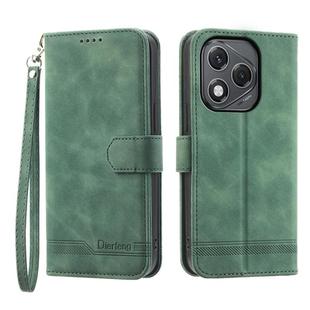 For Honor 400 Lite Dierfeng Dream Line TPU Hybrid PU Leather Phone Case(Green)