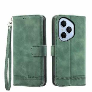 For Honor 400 Pro Global 160.8mm Dierfeng Dream Line TPU Hybrid PU Leather Phone Case(Green)
