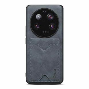 For Xiaomi 13 Ultra Denior PU Back Cover Card Slot Holder Phone Case(Grey)